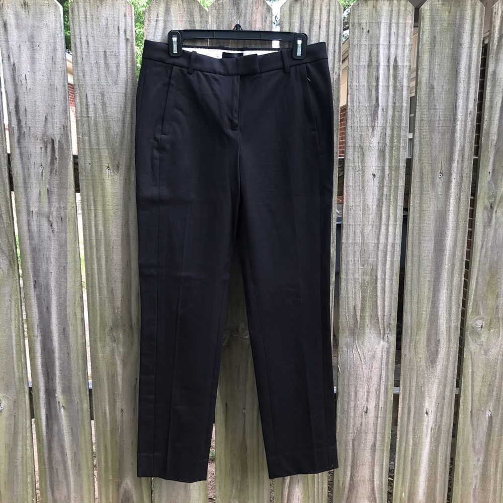 J.Crew Maddie pant in stretch cotton, black, NWT
